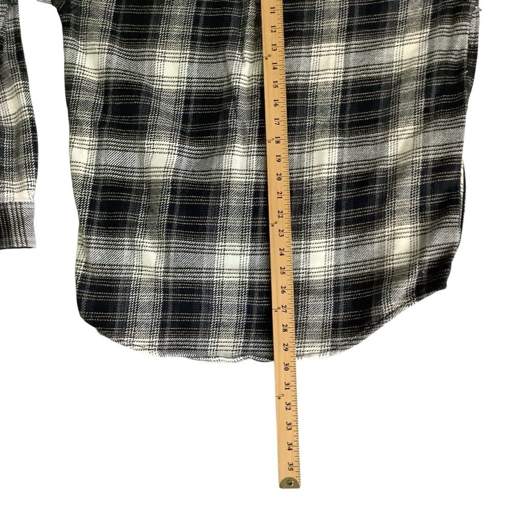 Orvis Men's Flannel Shirt Jacket Shacket Large Plaid Brown Cream Size Large - Picture 8 of 10